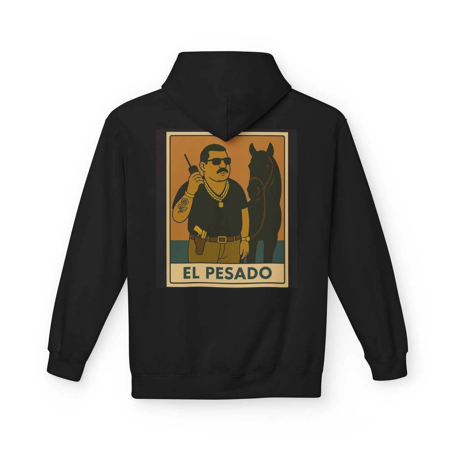 El Pesado Hoodie — Graphic Pullover Hoodie - Lapulgatshirts